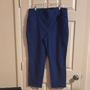 Hilary Radley Royal Blue Cropped Pants